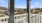 a balcony with white railing